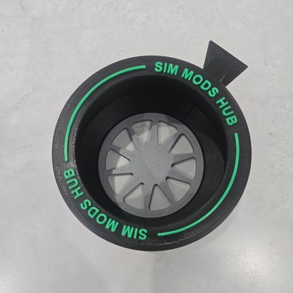 F1-Style Cup Holder for Sim Rigs – Aluminium Profile Mount