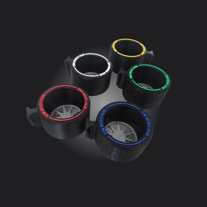 F1-Style Cup Holder for Sim Rigs – Aluminium Profile Mount