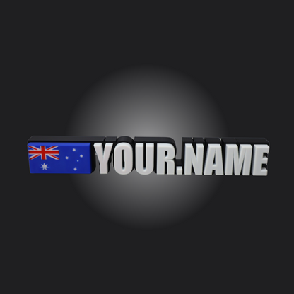 Custom Driver Name Plate
