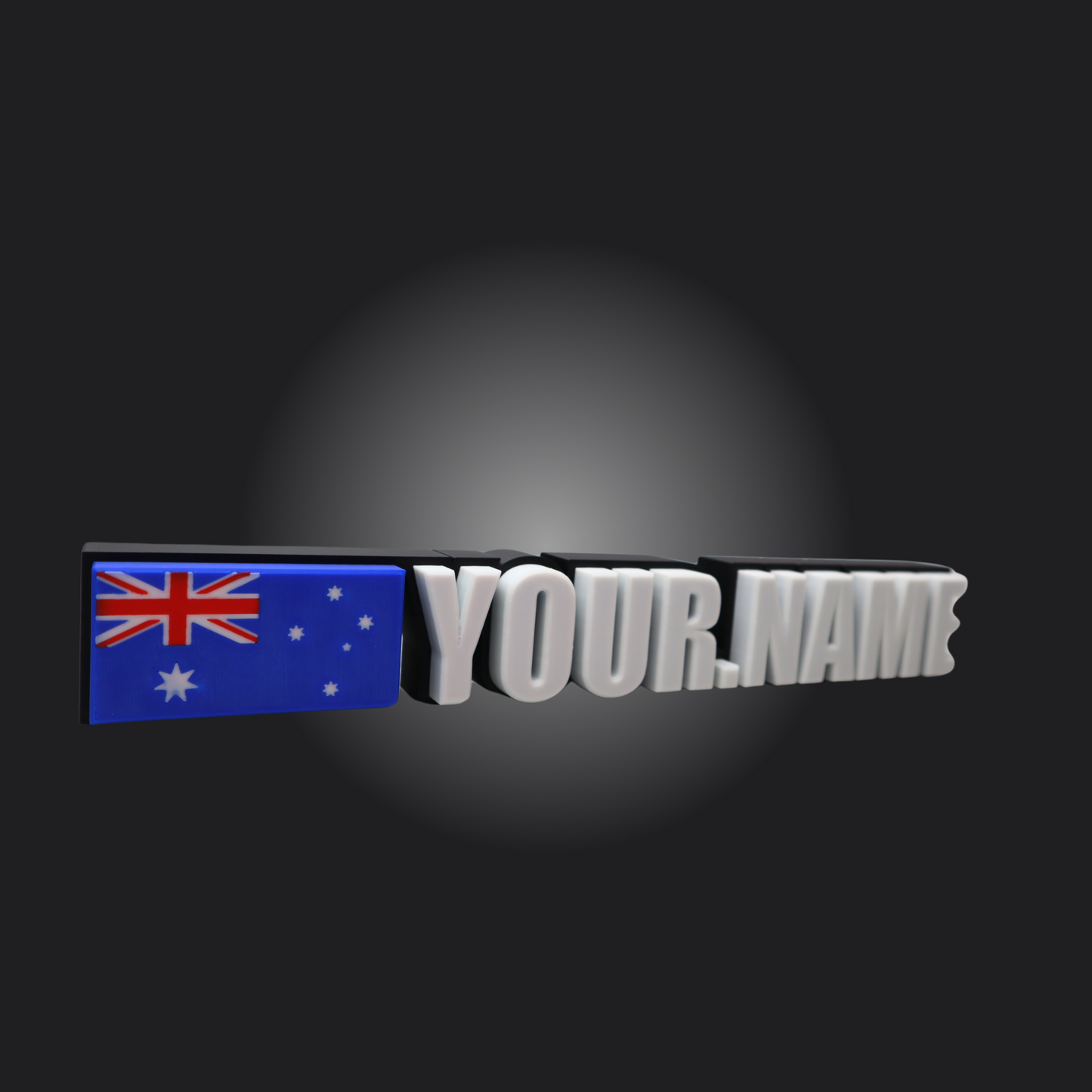 Custom Driver Name Plate