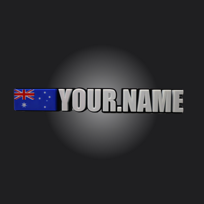 Custom Driver Name Plate
