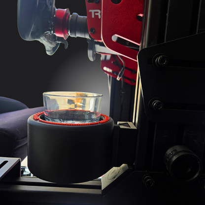 F1-Style Cup Holder for Sim Rigs – Aluminium Profile Mount