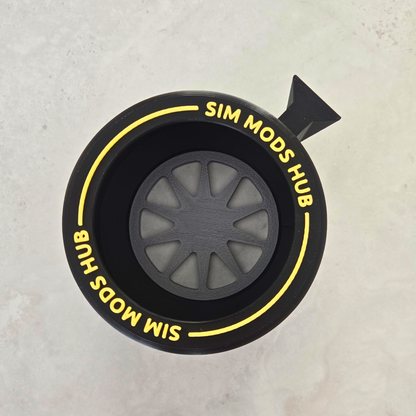 F1-Style Cup Holder for Sim Rigs – Aluminium Profile Mount