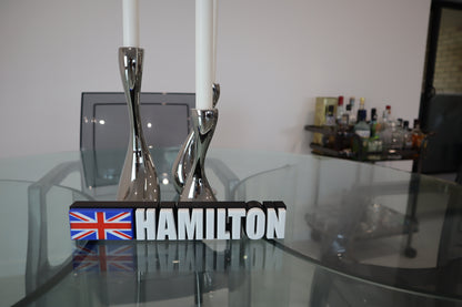 F1 Driver Name Plate