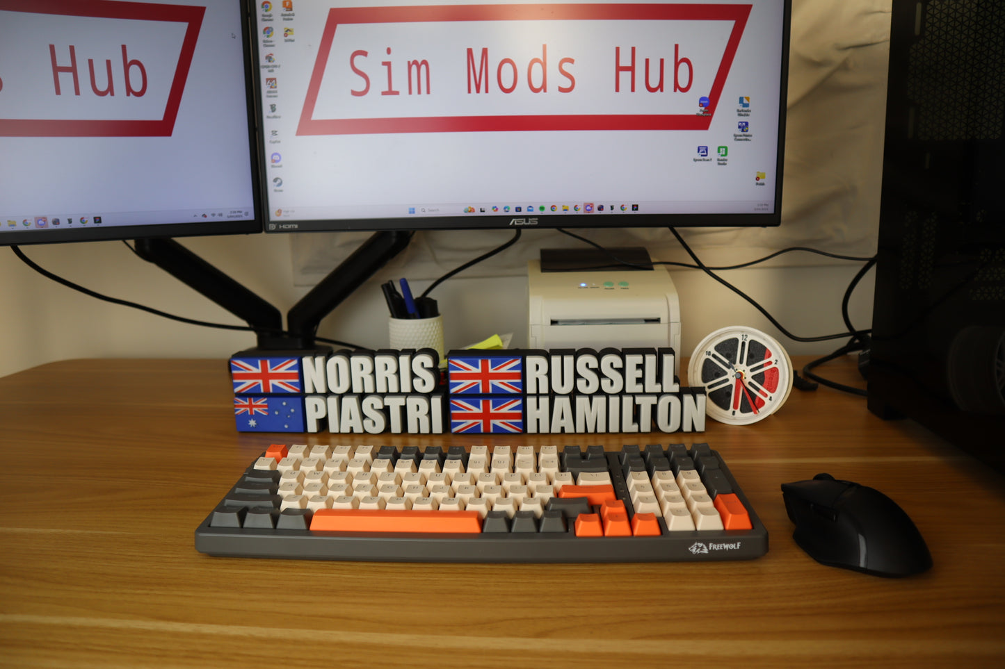 F1 Driver Name Plate
