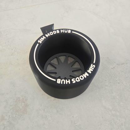 F1-Style Cup Holder for Sim Rigs – Aluminium Profile Mount